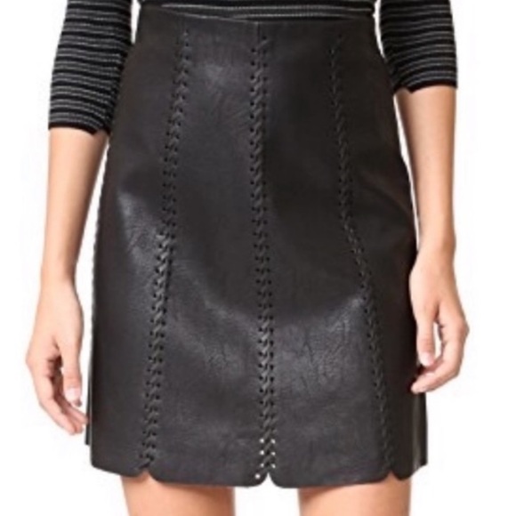 Club Monaco Dresses & Skirts - Leather skirt